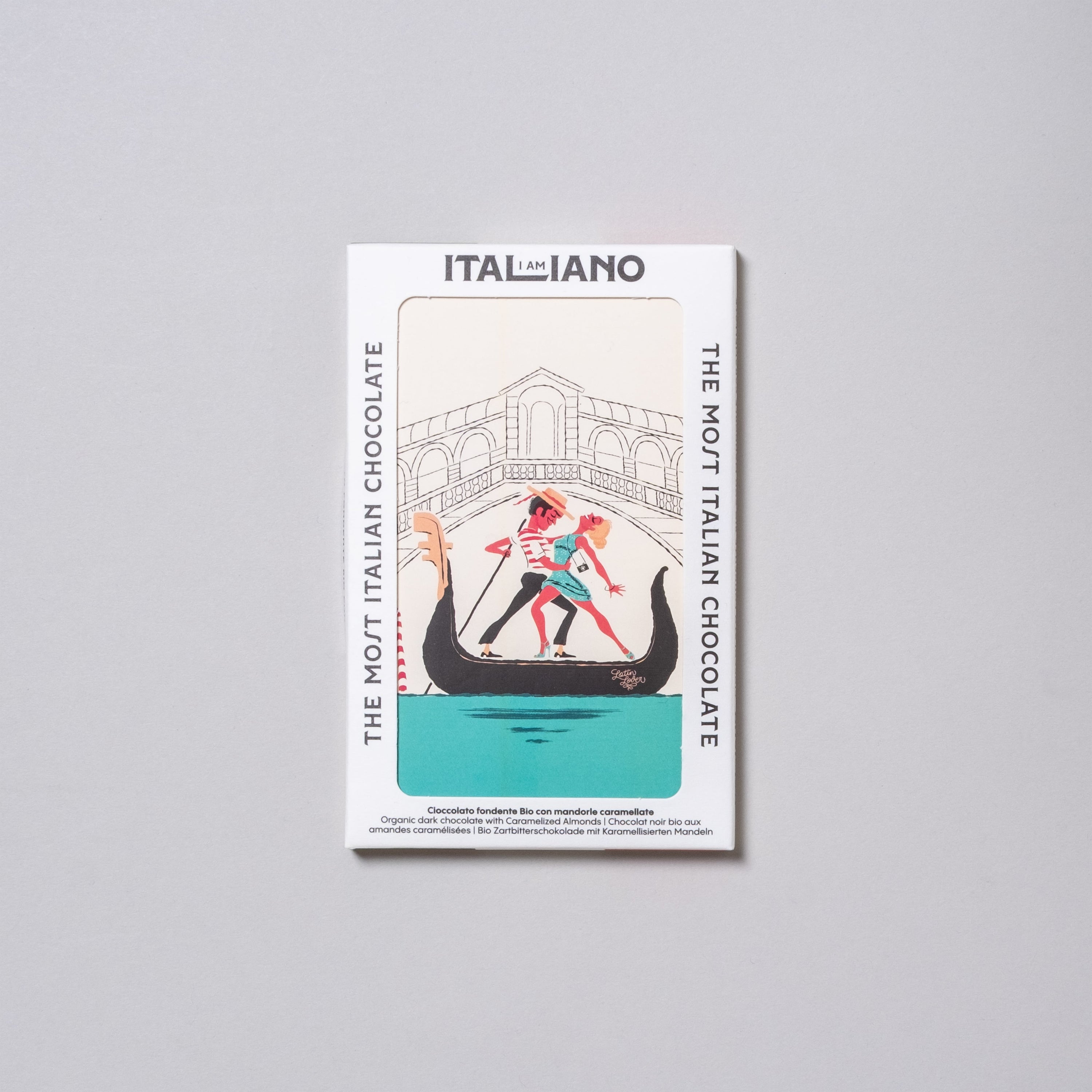 I am Italiano - Organic Dark Chocolate with Caramelized Almonds (Venice)