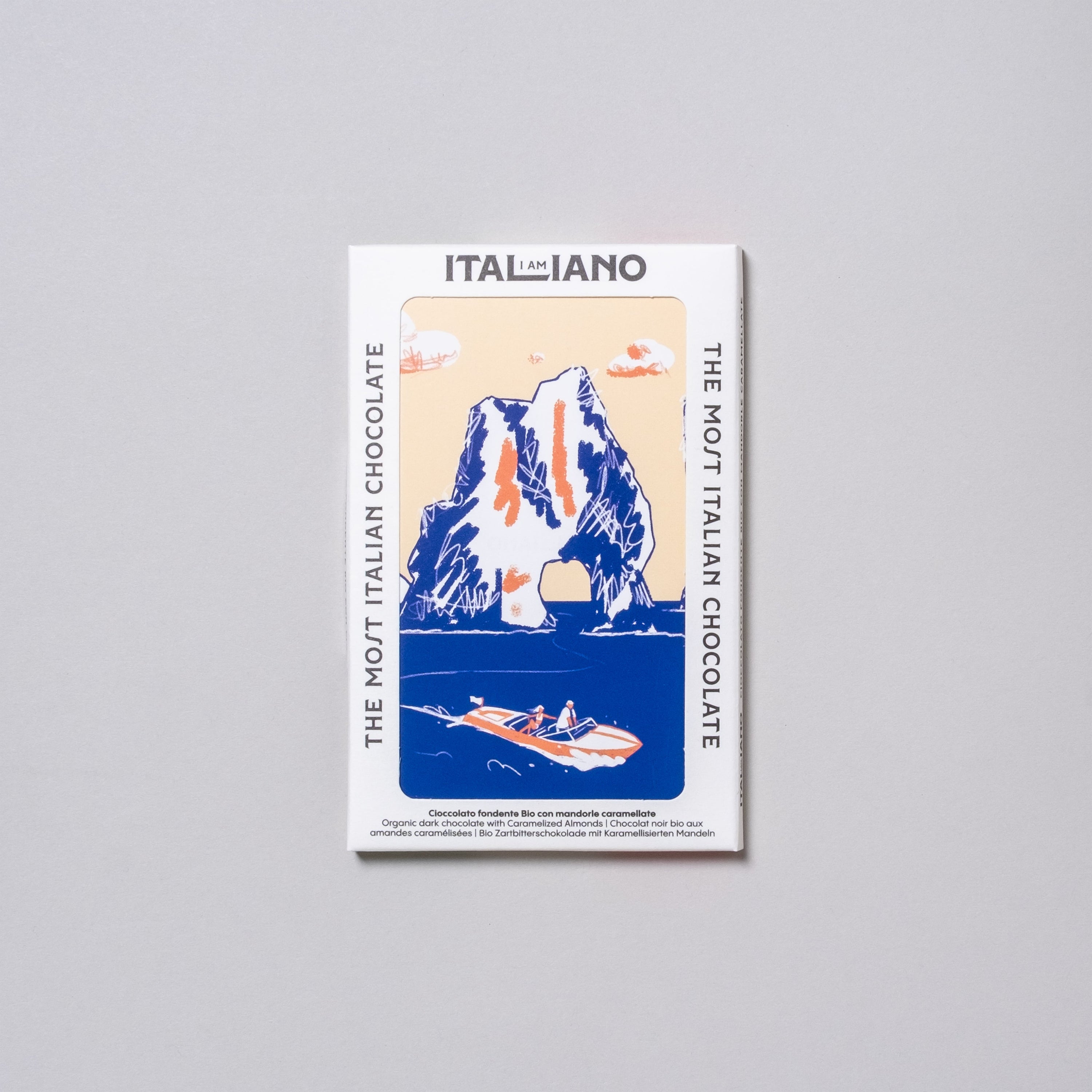I am Italiano - Organic Dark Chocolate with Caramelized Almonds (Capri)