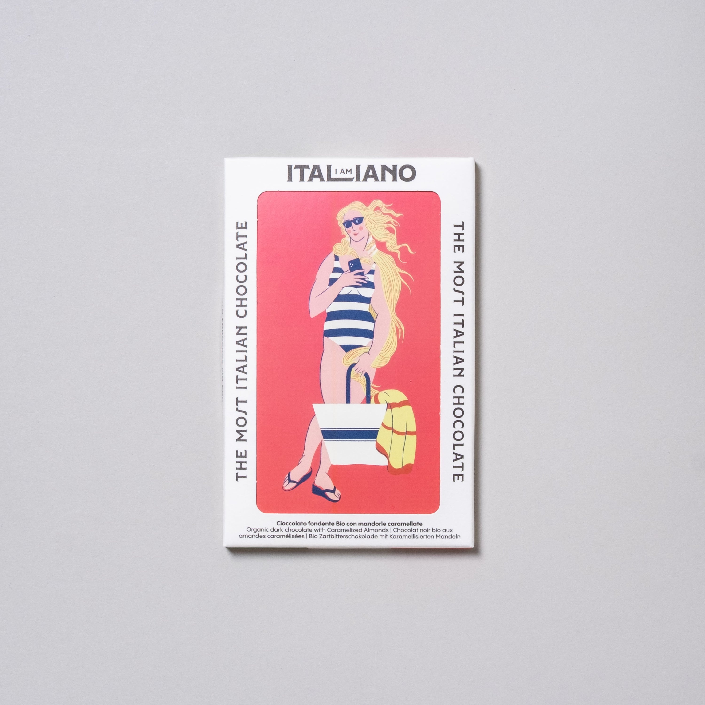 I am Italiano - Organic Dark Chocolate with Caramelized Almonds (Venus de Milo)