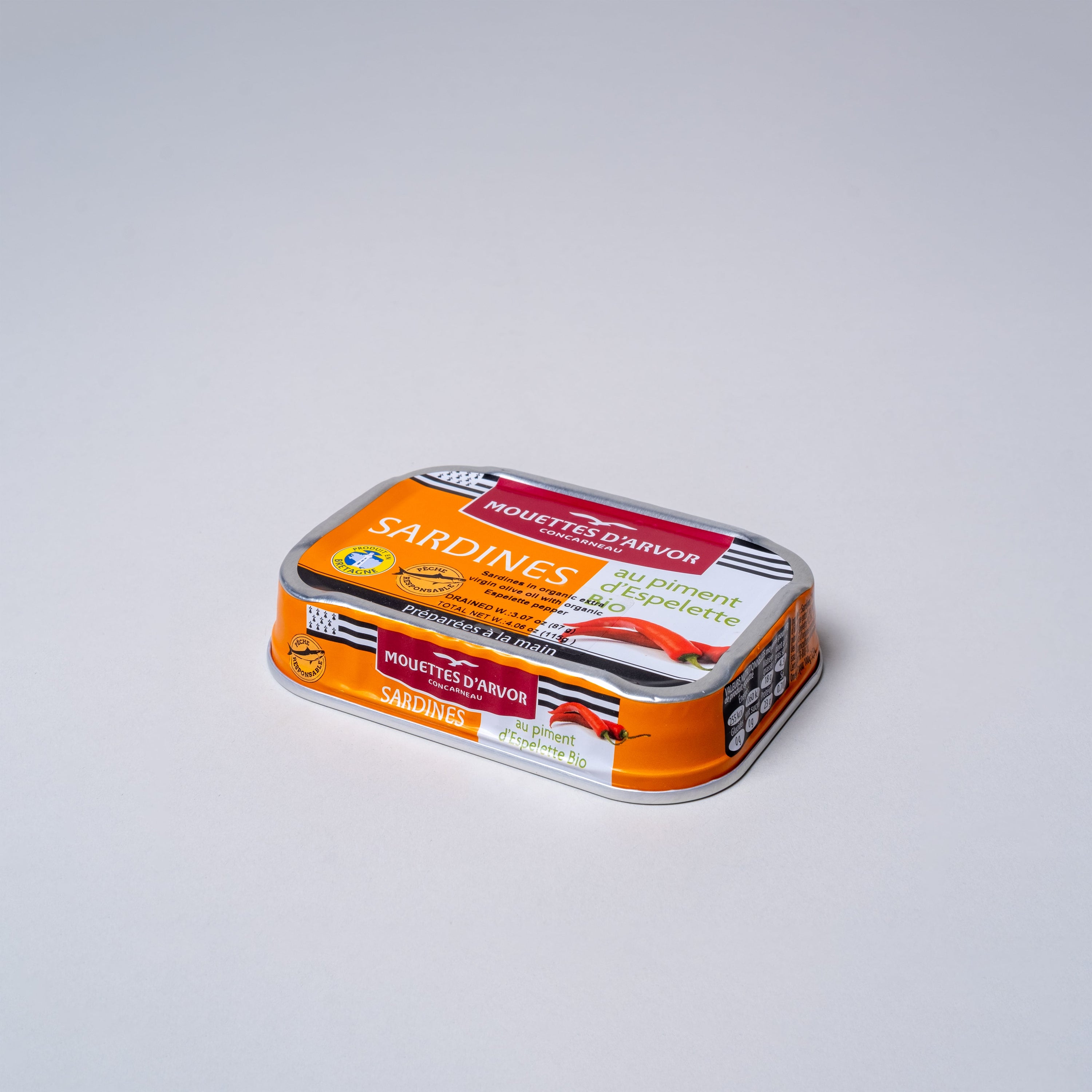 Les Mouettes d'Arvor - Sardines in Organic Olive Oil and Espelette Pepper