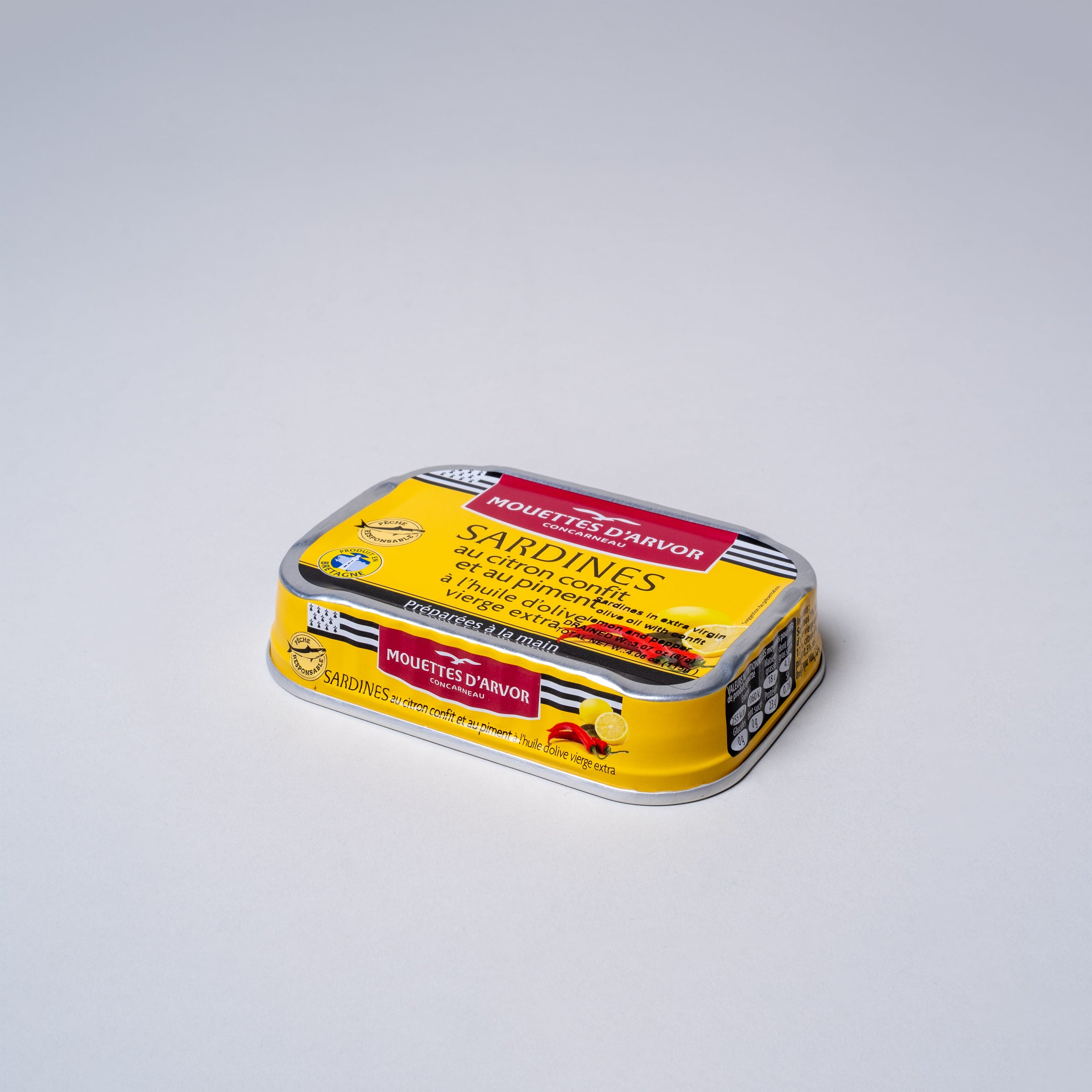 Les Mouettes d'Arvor - Sardines in Olive Oil with Lemon Confit & Chili Pepper